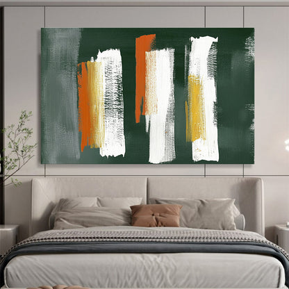 Bold Brushstrokes on Dark Art for Industrial - Style Bar & Modern Art Studio SC494