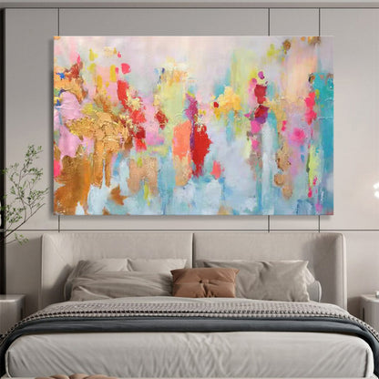 Dreamy Color Splash Abstract for Boho - Chic Bedroom DLZ3027