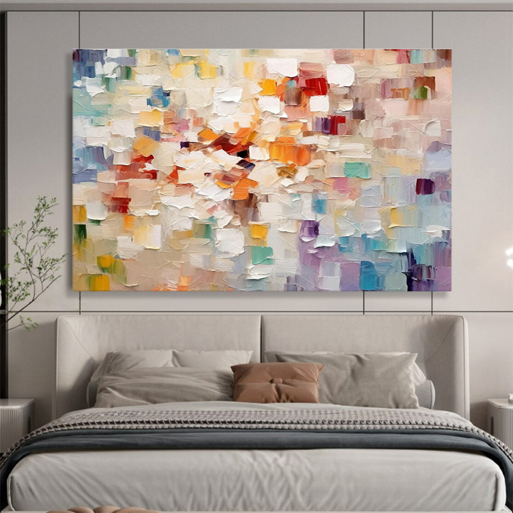 Colorful Block Abstract Art for Contemporary Art Gallery Feature Walls DLZ3246