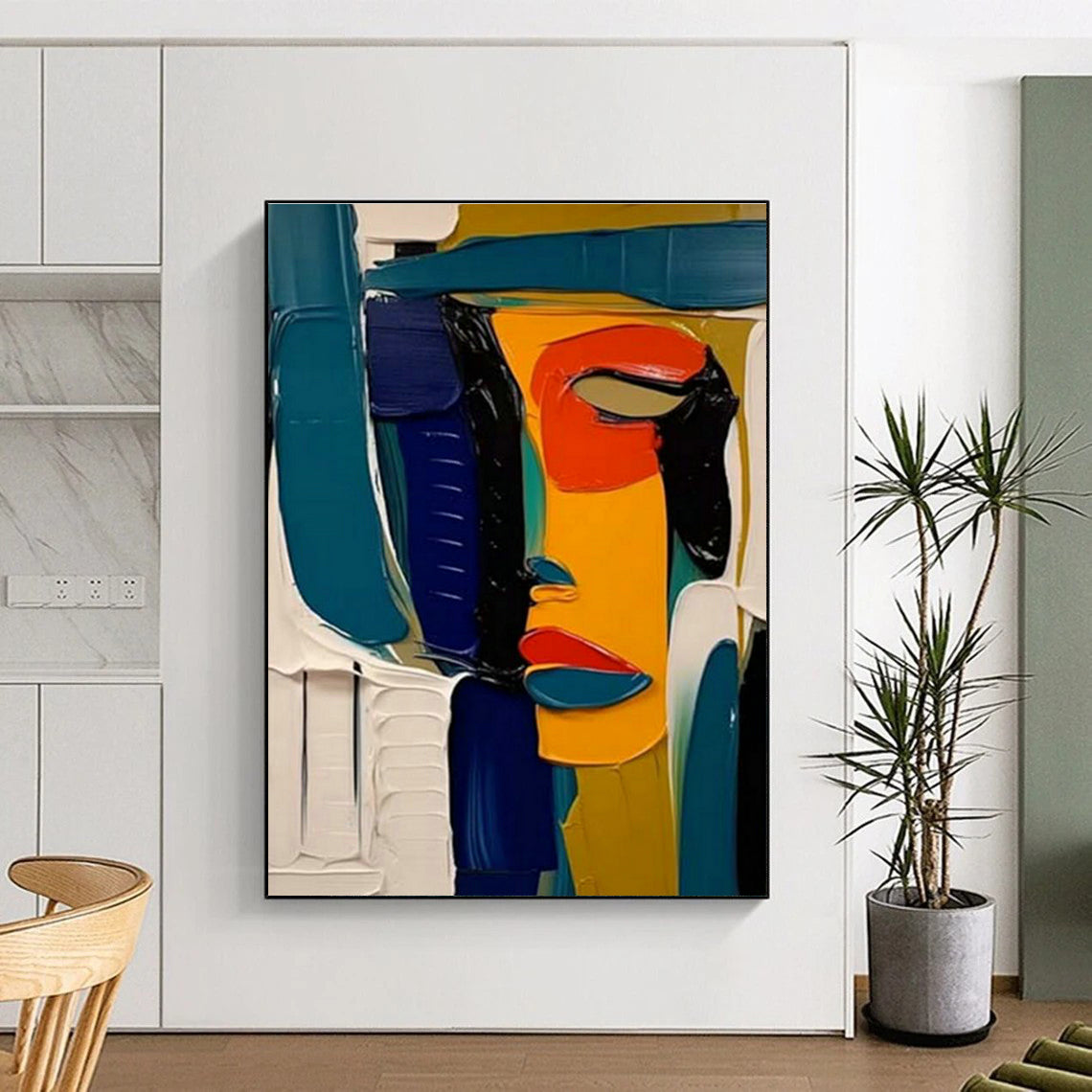 Colorful Face Painting for Living Room & Office DLZ0355