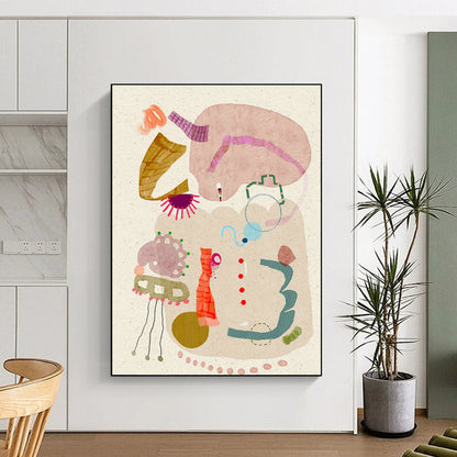 Whimsical Collage Art for Kids' Bedroom Play Corners DLZ0172