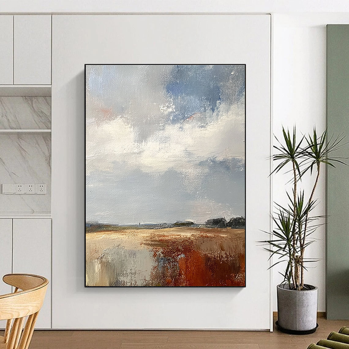Abstract Landscape Field for Countryside Cottage & Art - Inspired Café STSC172