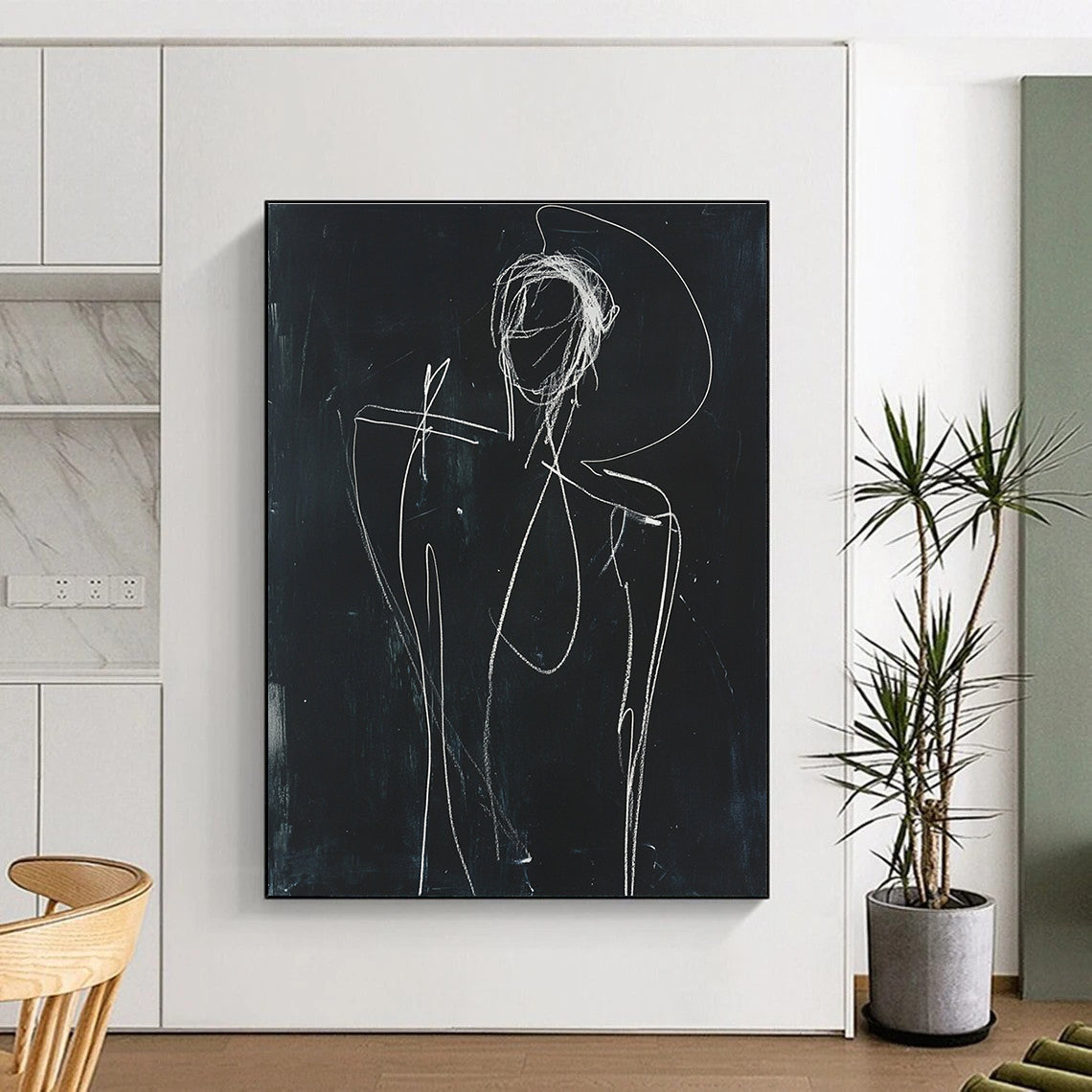 Abstract Figure Sketch for Avant - Garde Art Studio & Edgy Urban Loft STSC977