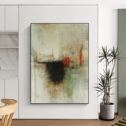 Abstract Neutral Tones for Minimalist Living Room & Modern Office STSC610