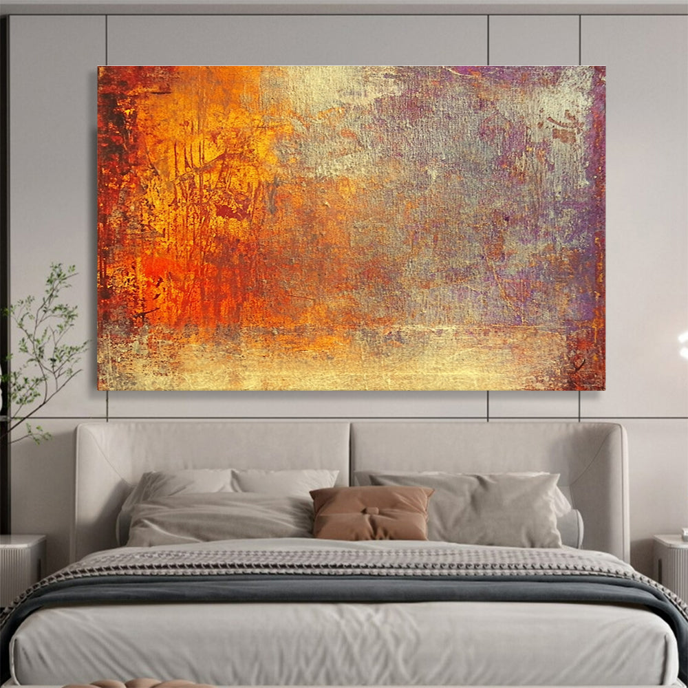 Warm Abstract Textures Art for Cozy Café & Rustic Home Decor SC432