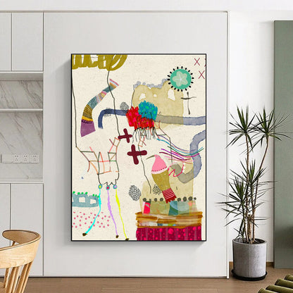 Whimsical Collage Art for Family - Friendly Restaurant Kids' Zones DLZ0174