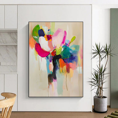 Bold Floral Abstract for Modern Home Office & Art - Loving Bedroom STSC822