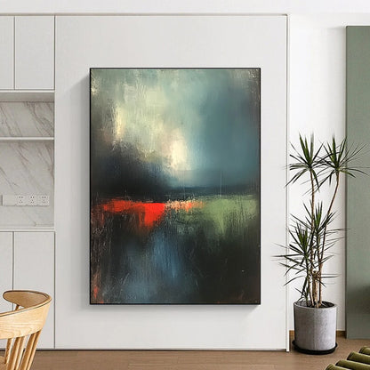 Dark Landscape Abstract Art for Study & Bedroom STSC702