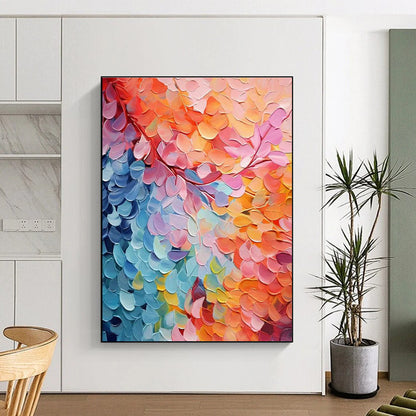 Colorful Leaf Canopy Art for Botanical Garden Café & Eco - Friendly Home DLZ2355