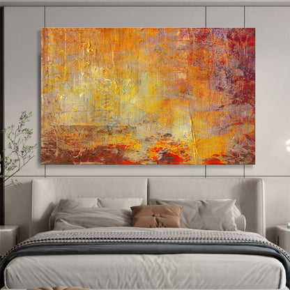 Orange - Purple Abstract Art for Modern Art Gallery Cafés DLZ2576