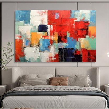 Colorful Geometric Abstract Art for Modern Living Room Centerpieces DLZ2661
