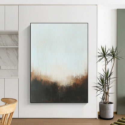 Subtle Horizon Mist Art for Meditation Room & Library Nook STSC099