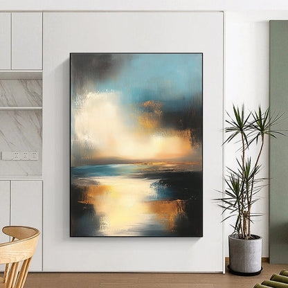 Abstract Seaside Sunset for Coastal Home Bedroom & Beachfront Restaurant STSC196