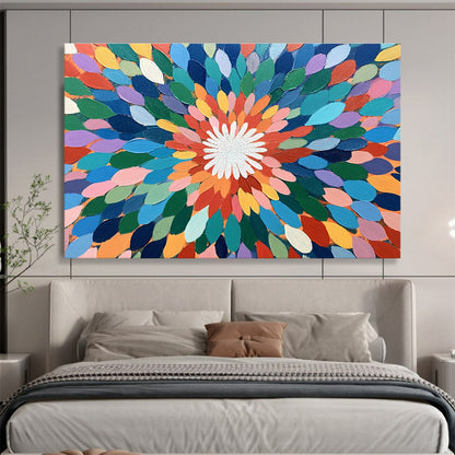 Colorful Flower Mandala Art for Bohemian - Style Home & Yoga Studio SC526