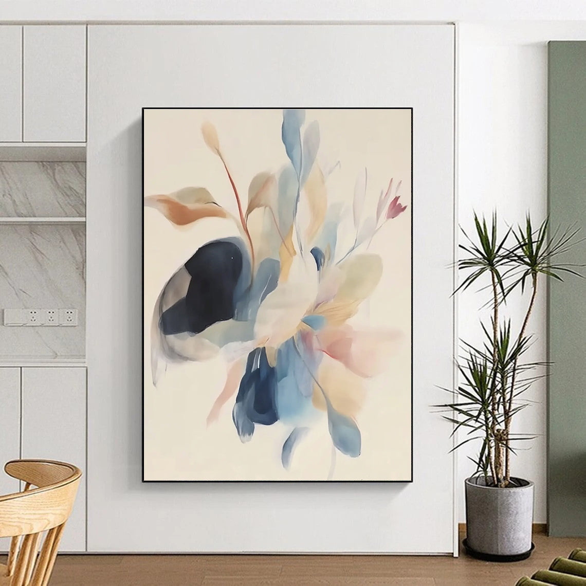 Light Color Floral Abstract for Romantic Bedroom & Elegant Tea Room STSC482