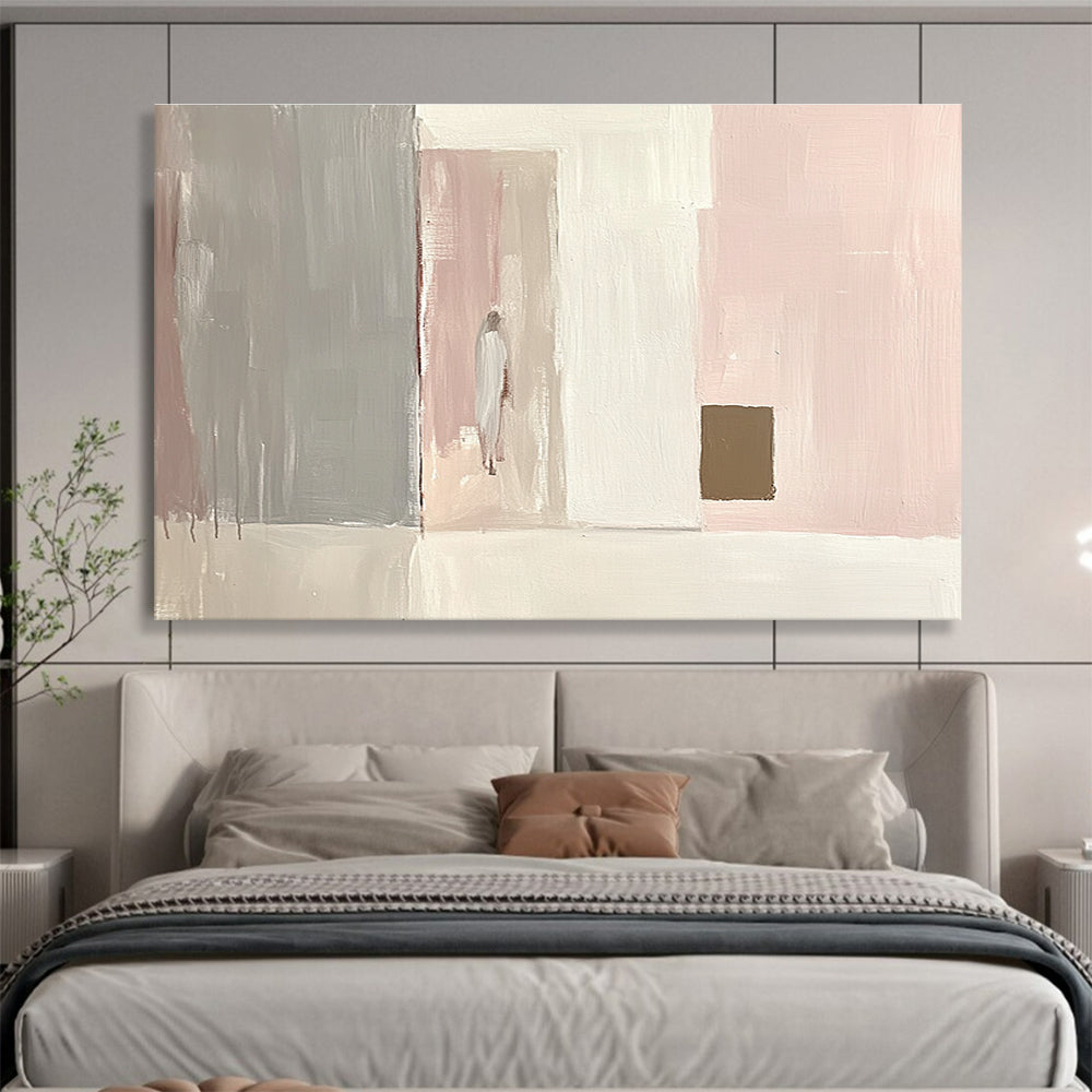 Pastel Geometric Figure Art for Scandinavian - Style Home & Girls' Bedroom SC223