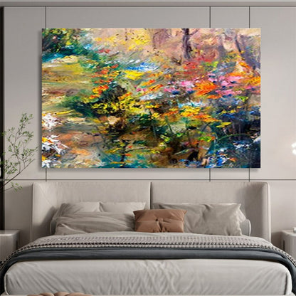 Colorful Garden Oil Painting for Cheerful Dining Room DLZ2748