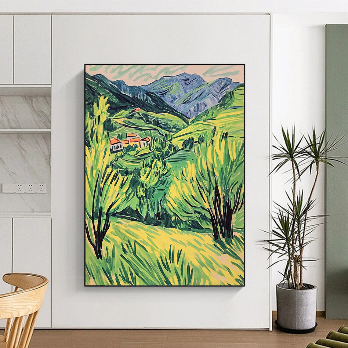 Green Mountain Village for Rustic Home Dining Room & Cultural Art Center STSC1017