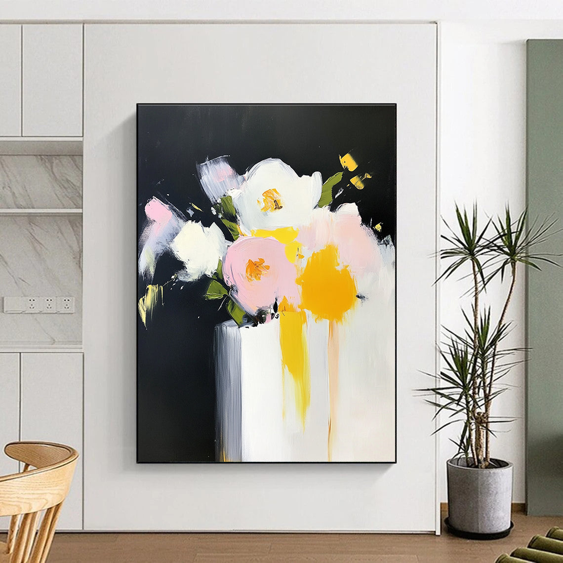 Minimalist Flower Vase for Modern Office Waiting Area & Contemporary Bedroom STSC183