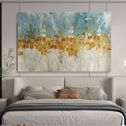 City Skyline Silhouette Art for Industrial - Chic Loft Living Rooms DLZ3225