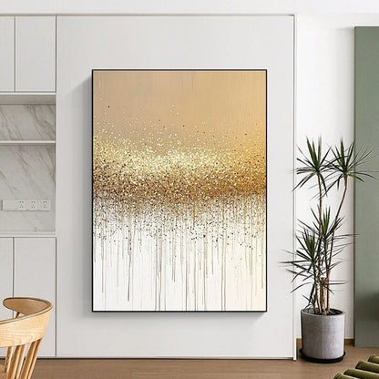 Golden Glitter Drip for Luxury Hotel Ballroom & Glamorous Home Dining Room STSC994