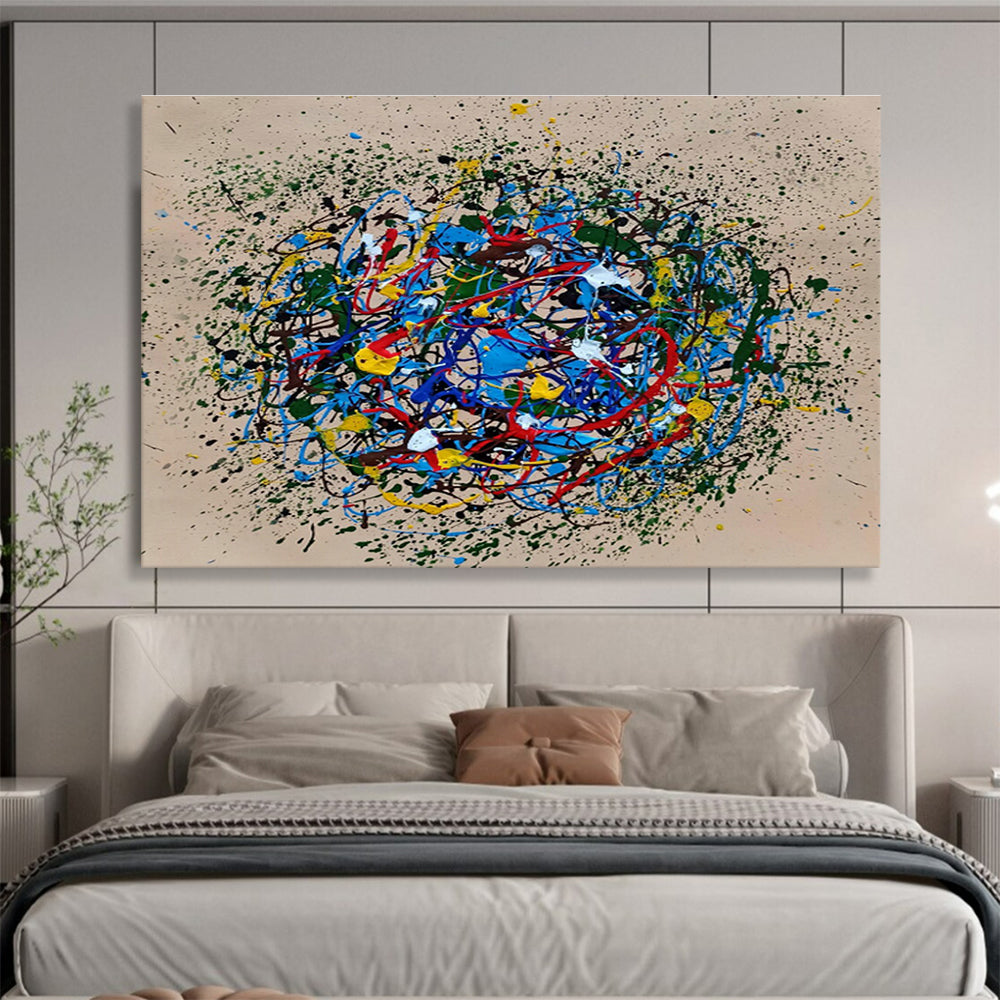 Colorful Splash Abstract Art for Creative Studio Team - Building Spaces DLZ2688