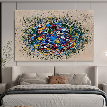Colorful Splash Abstract Art for Creative Studio Team - Building Spaces DLZ2688