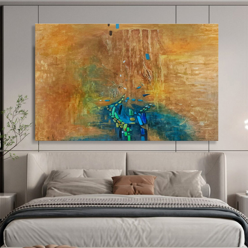 Brown - Blue Abstract Tree - Shadow Art for Creative Studio DLZ2772