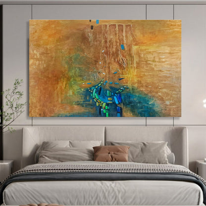 Brown - Blue Abstract Tree - Shadow Art for Creative Studio DLZ2772