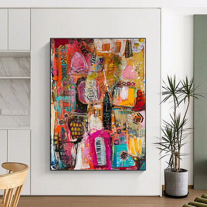 Vibrant City Abstract for Creative Studio & Urban - Chic Restaurant STSC821