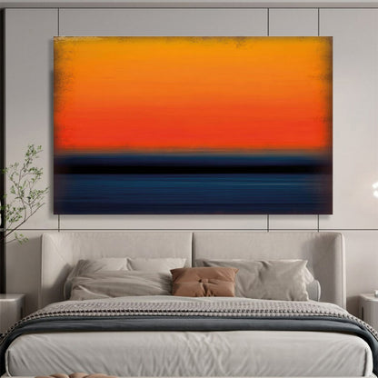 Gradient Sunset Seaside Art for Relaxing Beachfront Home DLZ2833