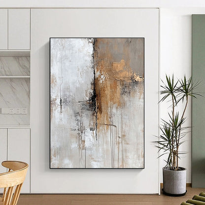 Textured Gray and Brown Abstract for Industrial - Chic Loft & Minimalist Gallery STSC591