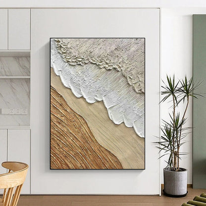 Layered Textured Abstract Art for Modern Art Gallery & Sophisticated Home Dining Room DLZ1598