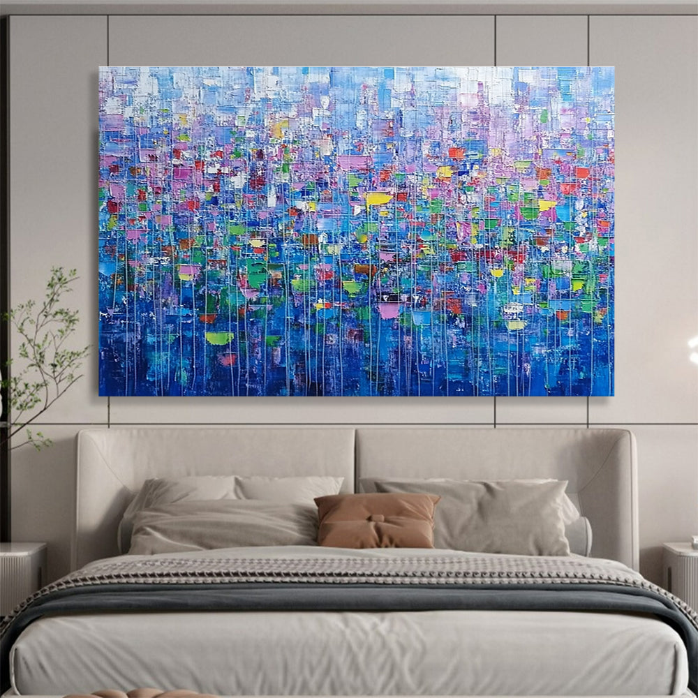 Colorful City Mosaic Art for Urban Apartment Living Room & Modern Art Café SC474