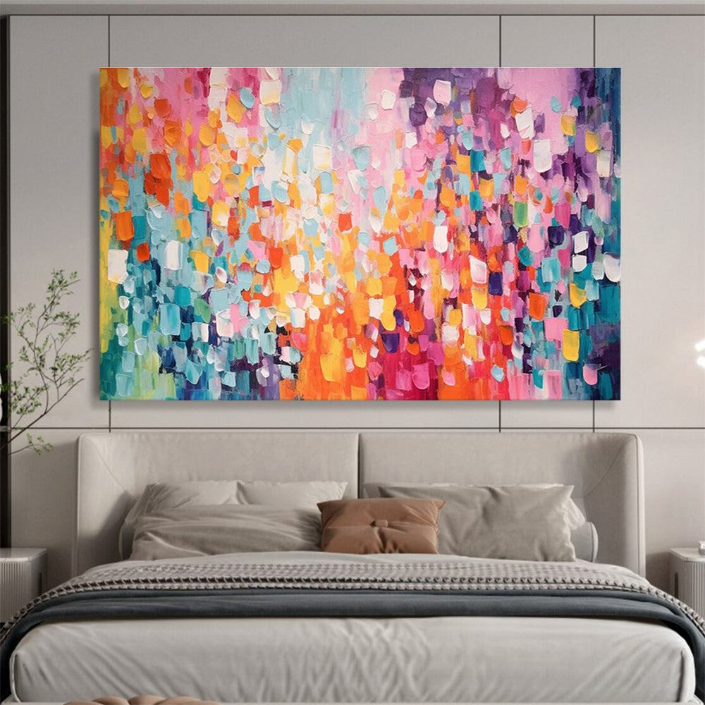Pink - Toned Color Block Abstract Art for Women’s Boutique Dressing Areas DLZ3244