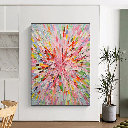 Colorful Petal Burst Art for Garden - Themed Nursery & Floral Event Venue DLZ1558