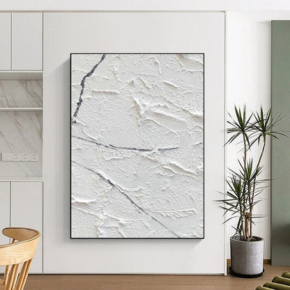 Textured White - Gray Art for Industrial - Chic Café & Minimalist Gallery DLZ2373