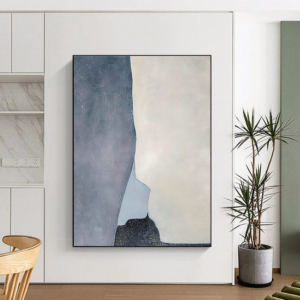 Minimalist Geometric Abstract Art for Scandinavian - Style Home