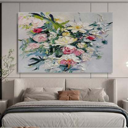 Impasto Flower Bouquet Art for Romantic Wedding Venue DLZ3045