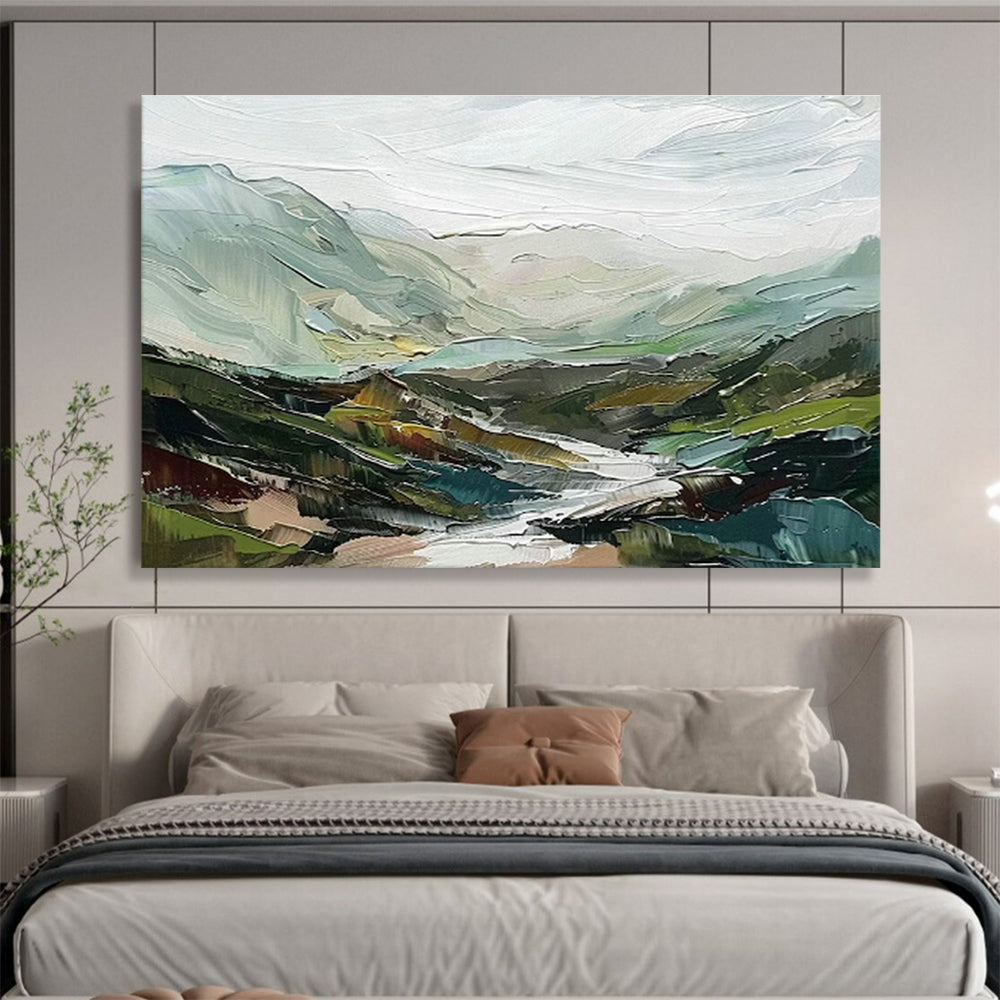 Green Mountain Landscape Art for Nature - Loving Family Room DLZ2852