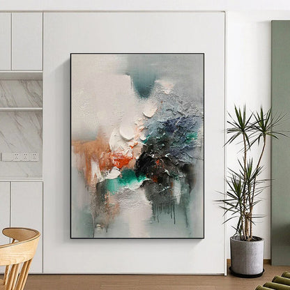 Gray - Toned Abstract Art for Office & Study Room DLZ2272