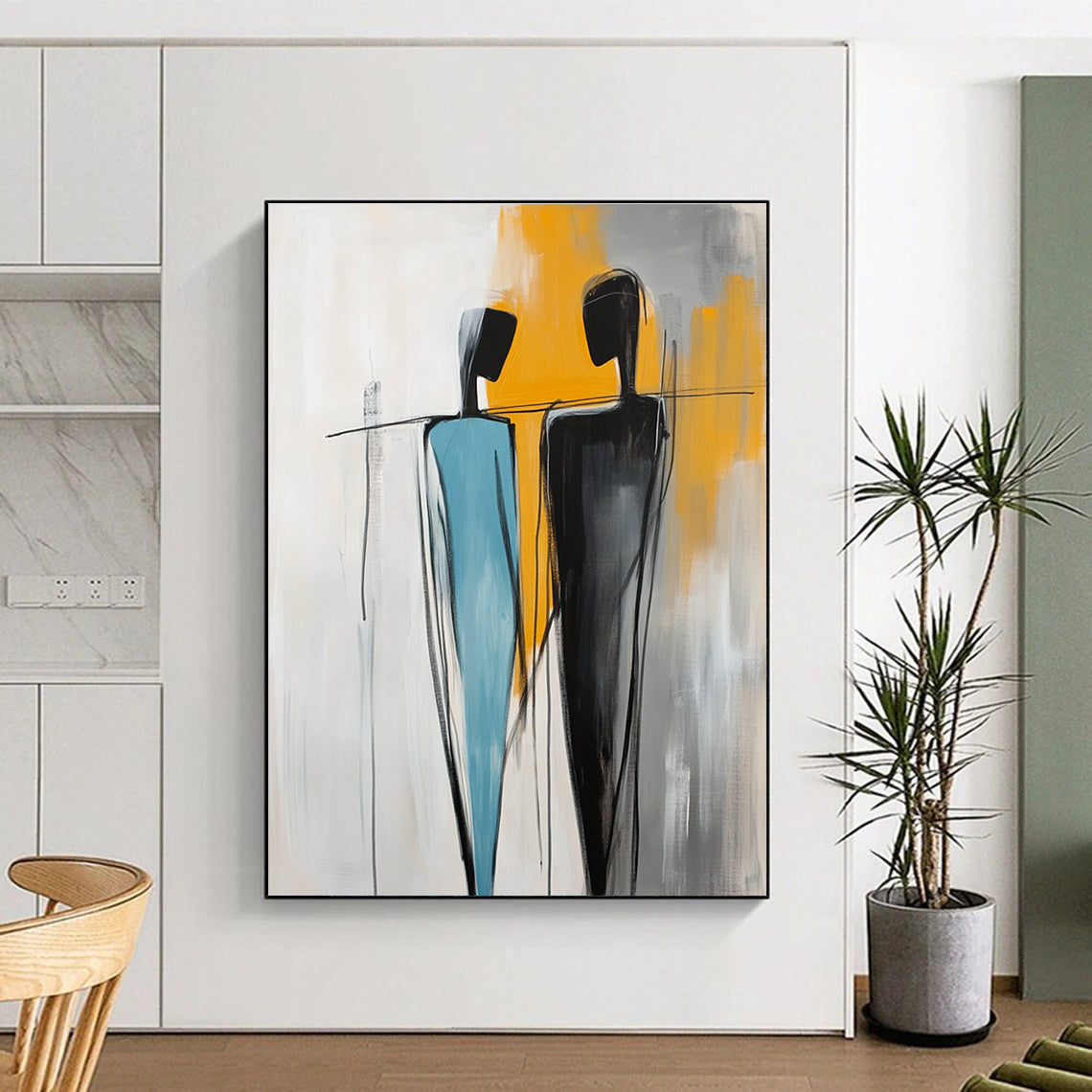 Abstract Two Figures for Creative Workplace & Modern Living Room STSC1146