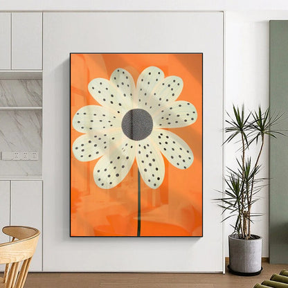Orange - Background Flower Art for Cheerful Nursery & Botanical - Inspired Café DLZ1938