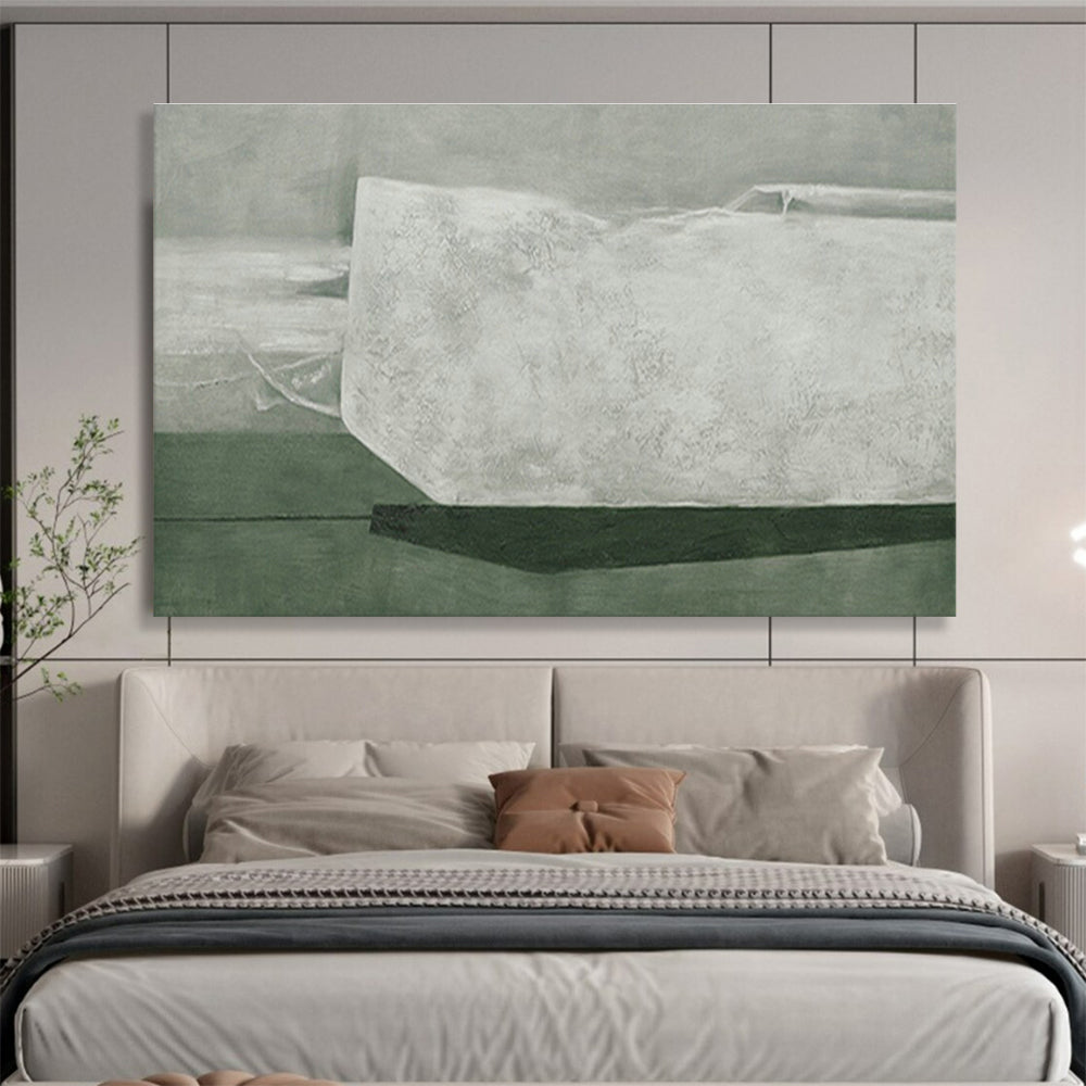 Gray - White Textured Abstract for Contemporary Art Studio DLZ2992