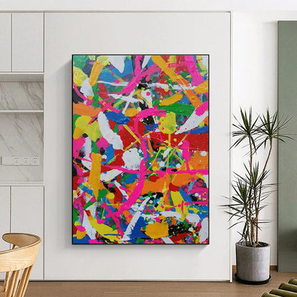 Colorful Splatter Painting for Kids’ Playroom & Trendy Bar DLZ1284