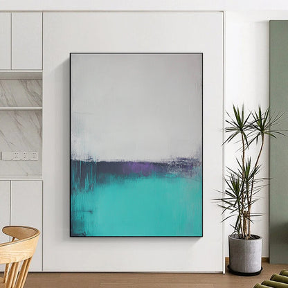 Turquoise and Purple Abstract for Modern Living Room & Artistic Home Office STSC590