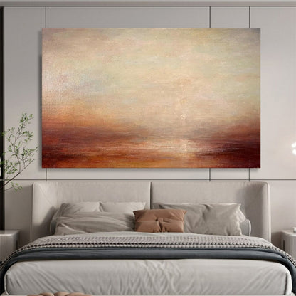 Warm Brown Sea View Art for Desert - Themed Restaurant Private Dining DLZ3159