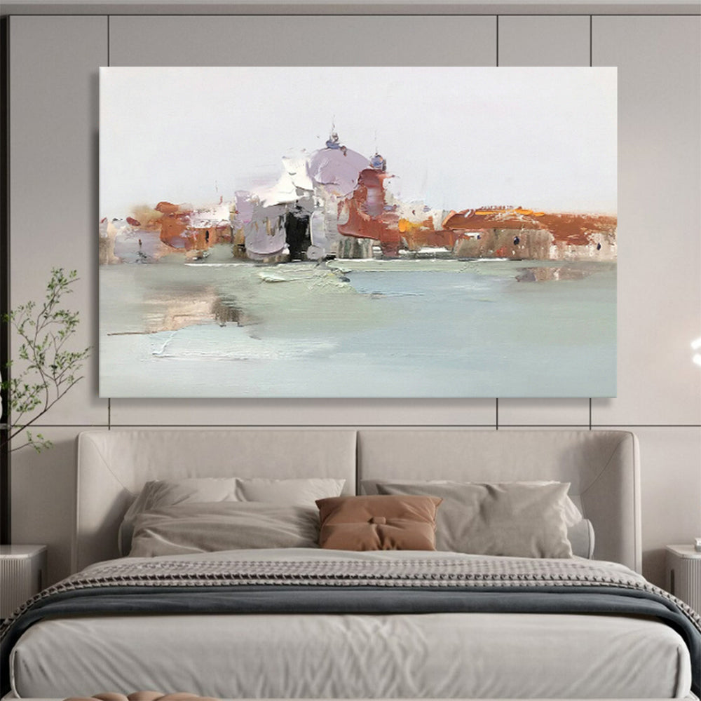 Soft - Edged Architecture Art for Relaxation - First Coastal Café DLZ3017