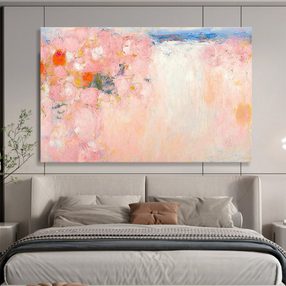 Pink Floral Light - Scene Abstract Art for Charming Vanity Area DLZ2795