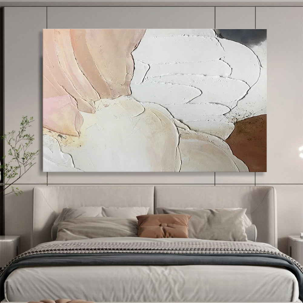 Light Pink Relief Abstract Art for Feminine - Inspired Beauty Salons DLZ2568